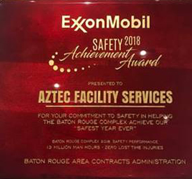 Tier One Aztec Awarded Safety Achievement Award by ExxonMobil