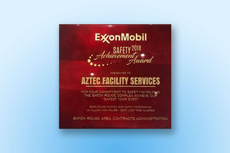 Tier One Aztec Awarded Safety Achievement Award by ExxonMobil