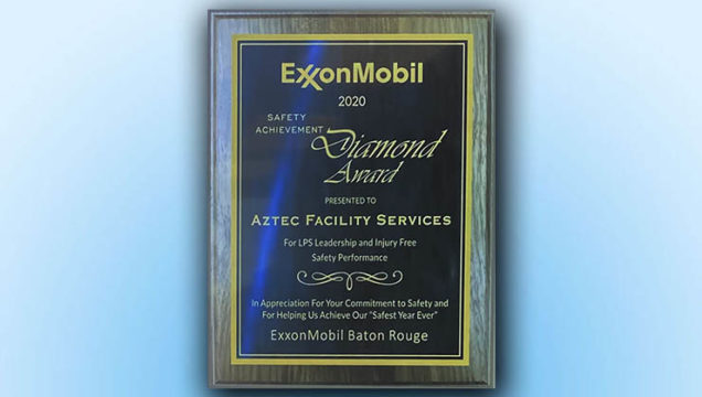 Tier One Aztec Awarded Safety Achievement Award by ExxonMobil